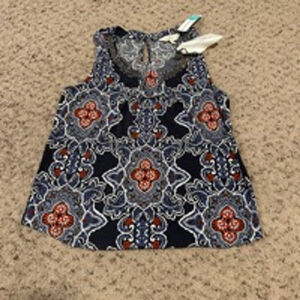 Women's Magnolia Grace Top XL Blue Red